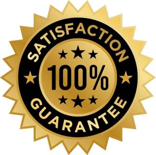 100% satisfaction guarantee seal